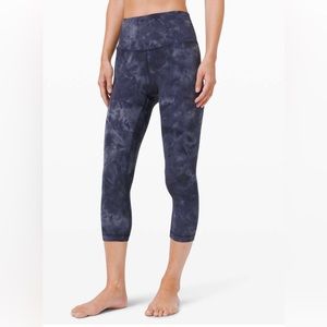 Lululemon Align Crop 21" Dye Blue leggings
